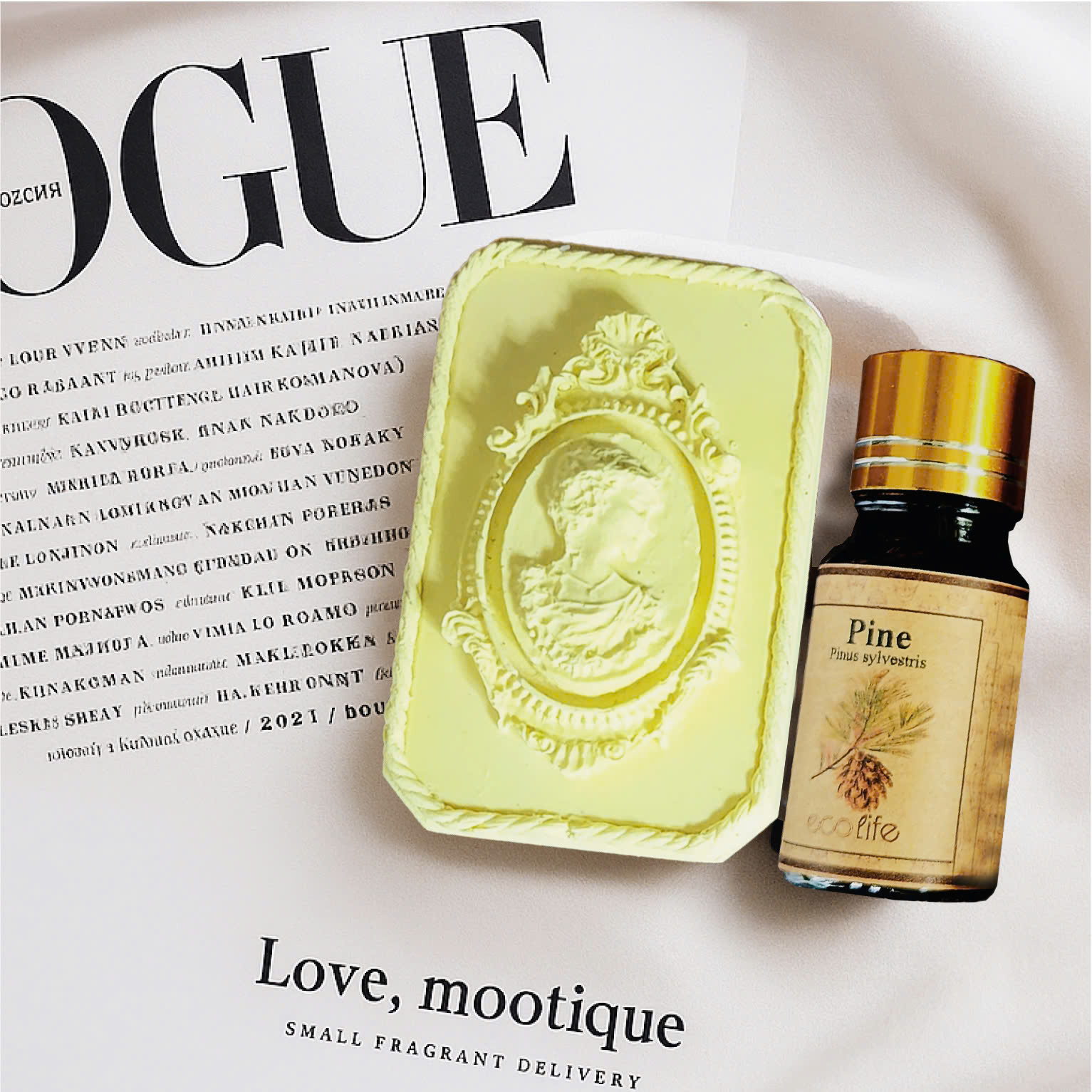 Bộ đá thơm decor - Tinh dầu thông